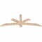 Ekena Millwork Davenport Smooth Timber Gable Bracket, Douglas Fir, 60"W x 25"H x 1 1/2"D x 3 1/2"F, 10/12 Pitch GBW060X25X0204DAV00SDF - alternate 2